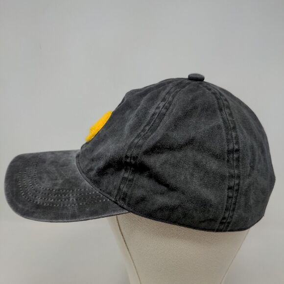 David & Young Women's Slideback Hat Gray OSFM Fuzzy Smiley Face Logo - Picture 5 of 11